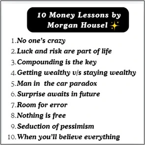 10 money lessons from Morgan Housel