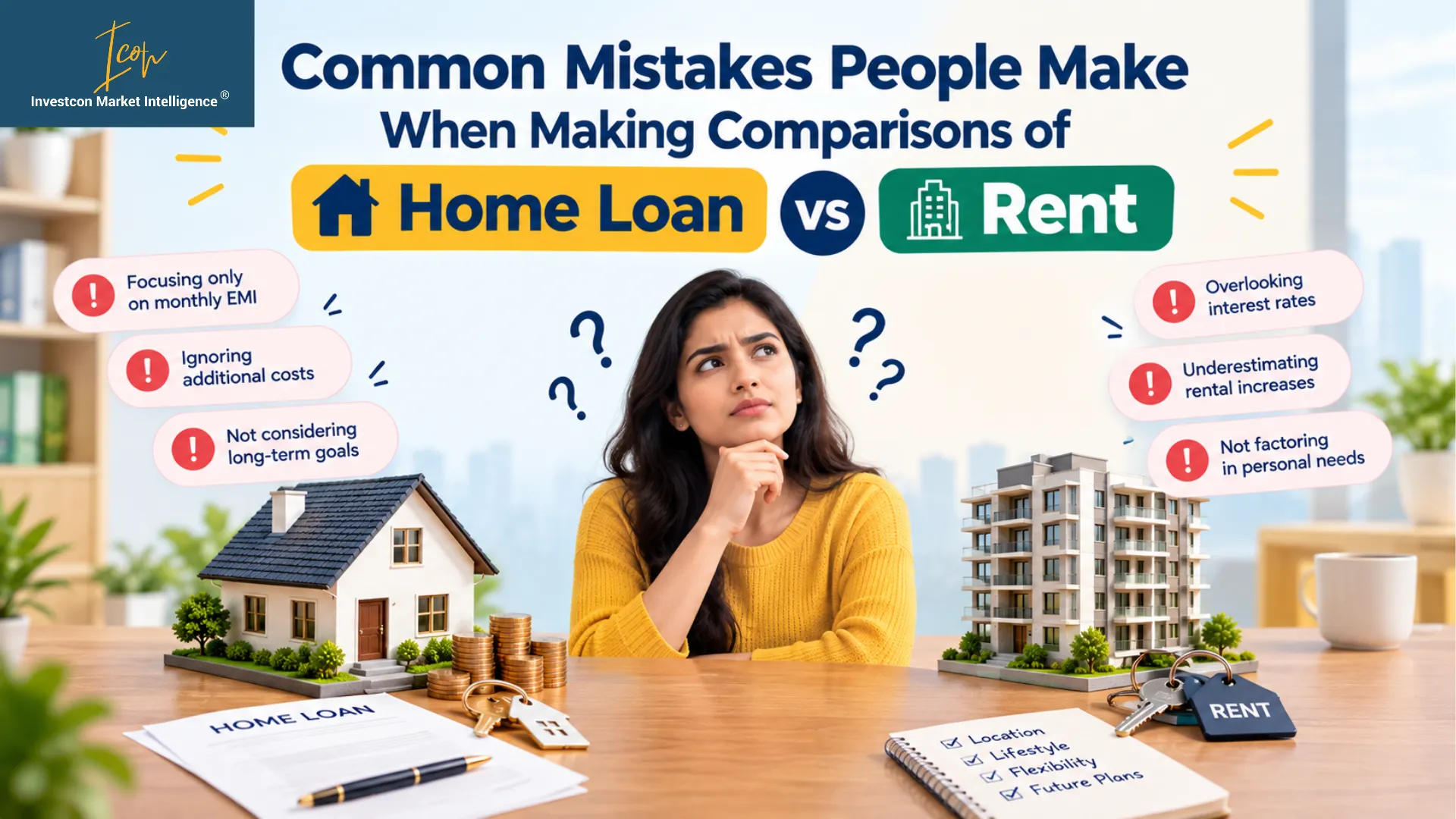 Common Mistakes People Make When Making Comparisons of Home Loan vs Rent